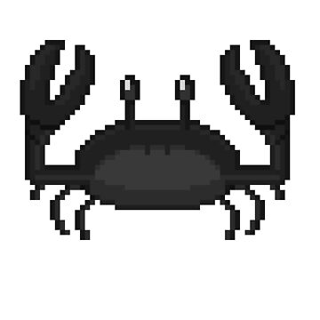 Retro Cartoon Black Pinching Crab Sticker for Sale by IgniteMarket