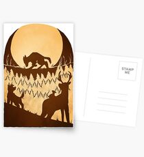 Full Moon in the Forest Postcards