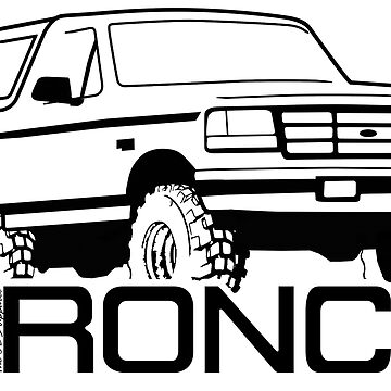 1992-1996 Ford Bronco Front Side T-Shirt Men – Alottee