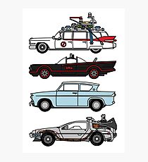 Iconic movie cars Photographic Print
