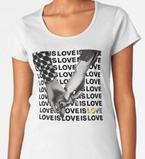 LOVE IS LOVE Women's Premium T-Shirt