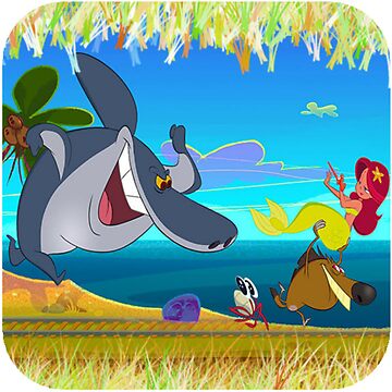 zig and sharko, zig sharko, sharko, zig  Art Board Print for Sale