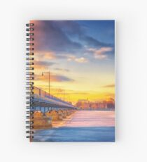 Golden Bridge to MIT Spiral Notebook