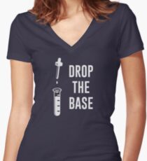 Drop the Bass Chemistry Base Women's Fitted V-Neck T-Shirt