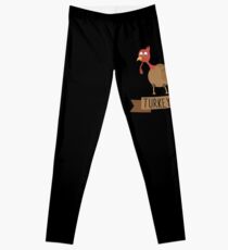 Turkey Time Thanksgiving Holiday Leggings