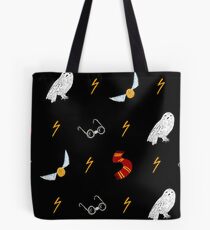 Rounded glasses boy Pattern Tote Bag