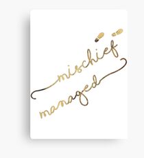 Mischief Managed Canvas Print