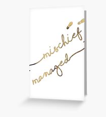 Mischief Managed Greeting Card
