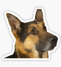 German Shepard Low Poly Sticker