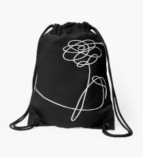 Mochila saco BTS TE ENCANTARÁ 'SU' FLOR BLANCO