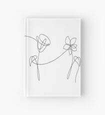 Cuaderno de tapa dura BTS CUATRO FLORES NEGRO