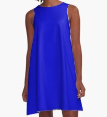 color medium blue A-Line Dress