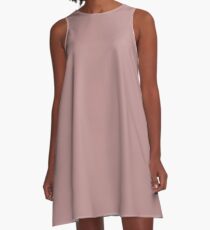 color rosy brown A-Line Dress
