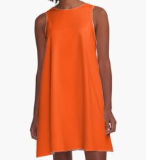 color orange red A-Line Dress