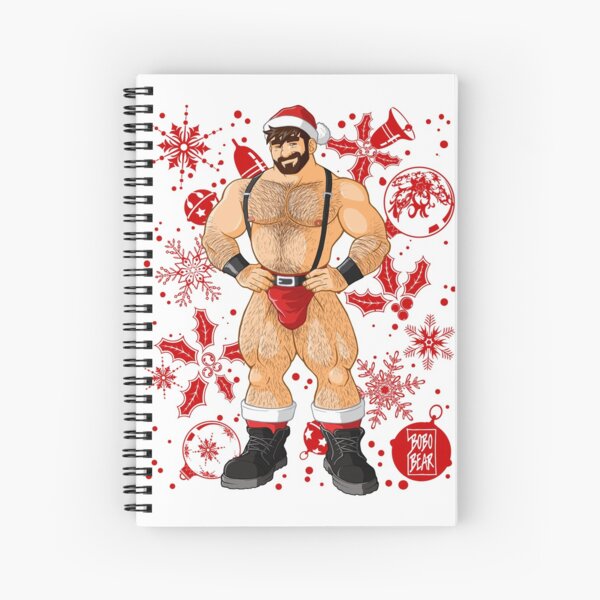 ADAM LIKES SANTA - RED XMAS Spiral Notebook