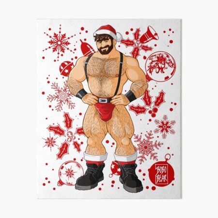 ADAM LIKES SANTA - RED XMAS Art Board Print