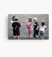 Picking teams. Canvas Print