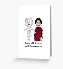 Whatever Happened to Baby Jane, Bette Davis, Joan Crawford Inspired Illustration. But you are in that chair Blanche Hudson Greeting Card