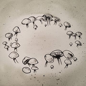 Fairy, Fae, Faerie, Fairy Ring, Fairy Circle, Nature, Mushrooms | Poster