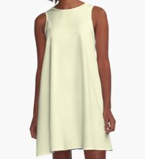color light goldenrod yellow A-Line Dress