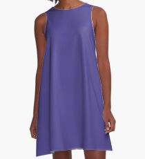 color dark slate blue A-Line Dress