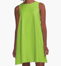 color yellow green A-Line Dress