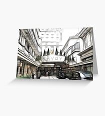 Savoy Hotel 2 Greeting Card