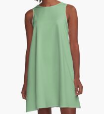 color dark sea green A-Line Dress