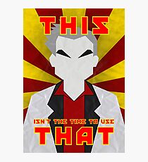 Pokemon - Professor Oak: "This isn't the time to use that!" Photographic Print