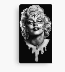 Marilyn Monroe Sugar Skull Canvas Print