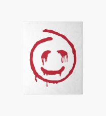 Red John smiley Art Board