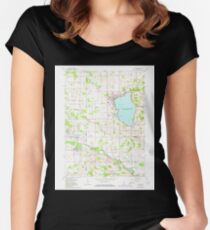 USGS TOPO Map Indiana IN Culver 159720 1962 24000 Tailliertes Rundhals-Shirt