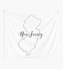 State Outline - New Jersey Wall Tapestry