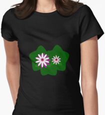 Day-Flowers Women's Fitted T-Shirt