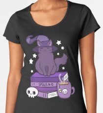 Feline Familiar 02 // Black Women's Premium T-Shirt