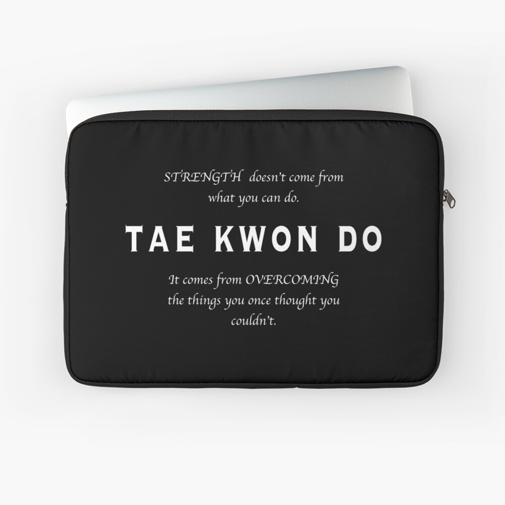 Cita Inspirada de Tae Kwon Do Funda para portátil
