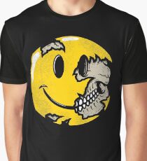 Smiley face skull Graphic T-Shirt