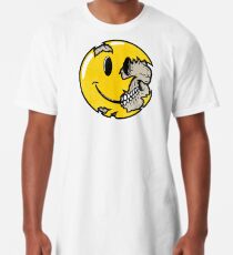 Camiseta larga Cara sonriente calavera