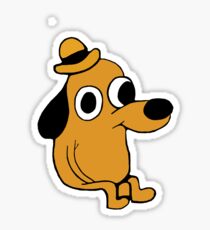 This is fine Sticker
