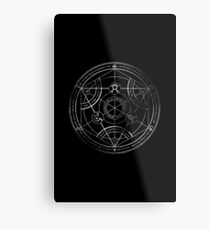 Human transmutation circle - chalk Metal Print