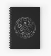 Cuaderno de espiral Círculo de transmutación humana - tiza