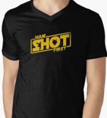 Han Shot First Men's V-Neck T-Shirt