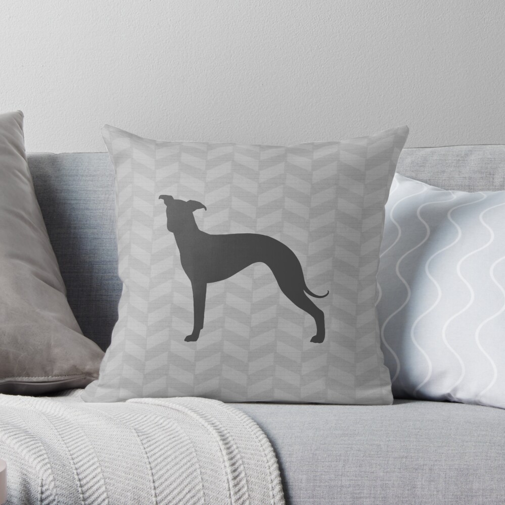 greyhound throw pillows