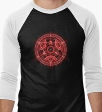 Human Transmutation Circle - Red Men's Baseball ¾ T-Shirt
