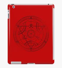 Human transmutation circle - charcoal iPad Case/Skin