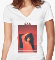 SZA Women's Fitted V-Neck T-Shirt