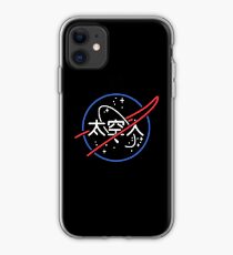 NASA Aesthetic Japanese Neon Logo iPhone Case