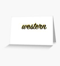 Western Greeting Card