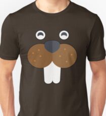 Beaver Face Wild Animal Features Unisex T-Shirt