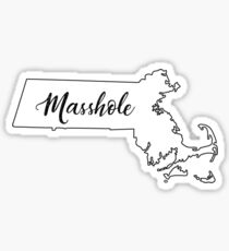 State Outline - "Masshole" Sticker